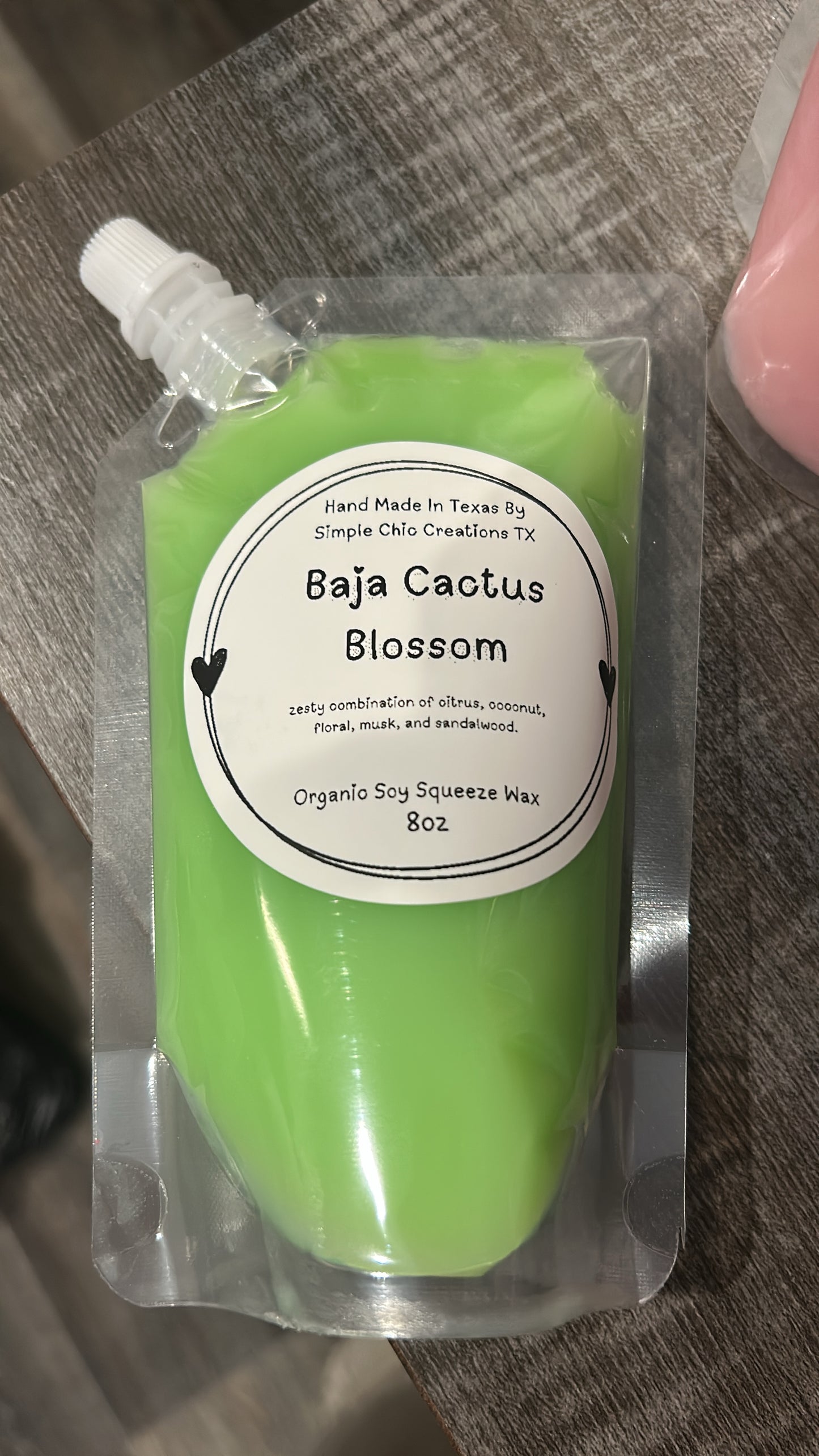 8oz Baja Cactus Blossom Squeeze Wax
