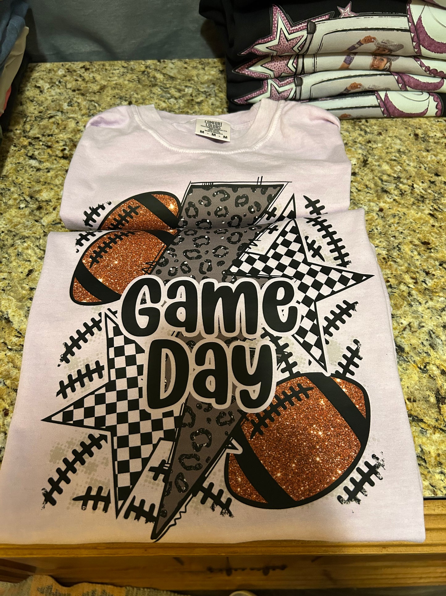 Checkered Star Football Game Day