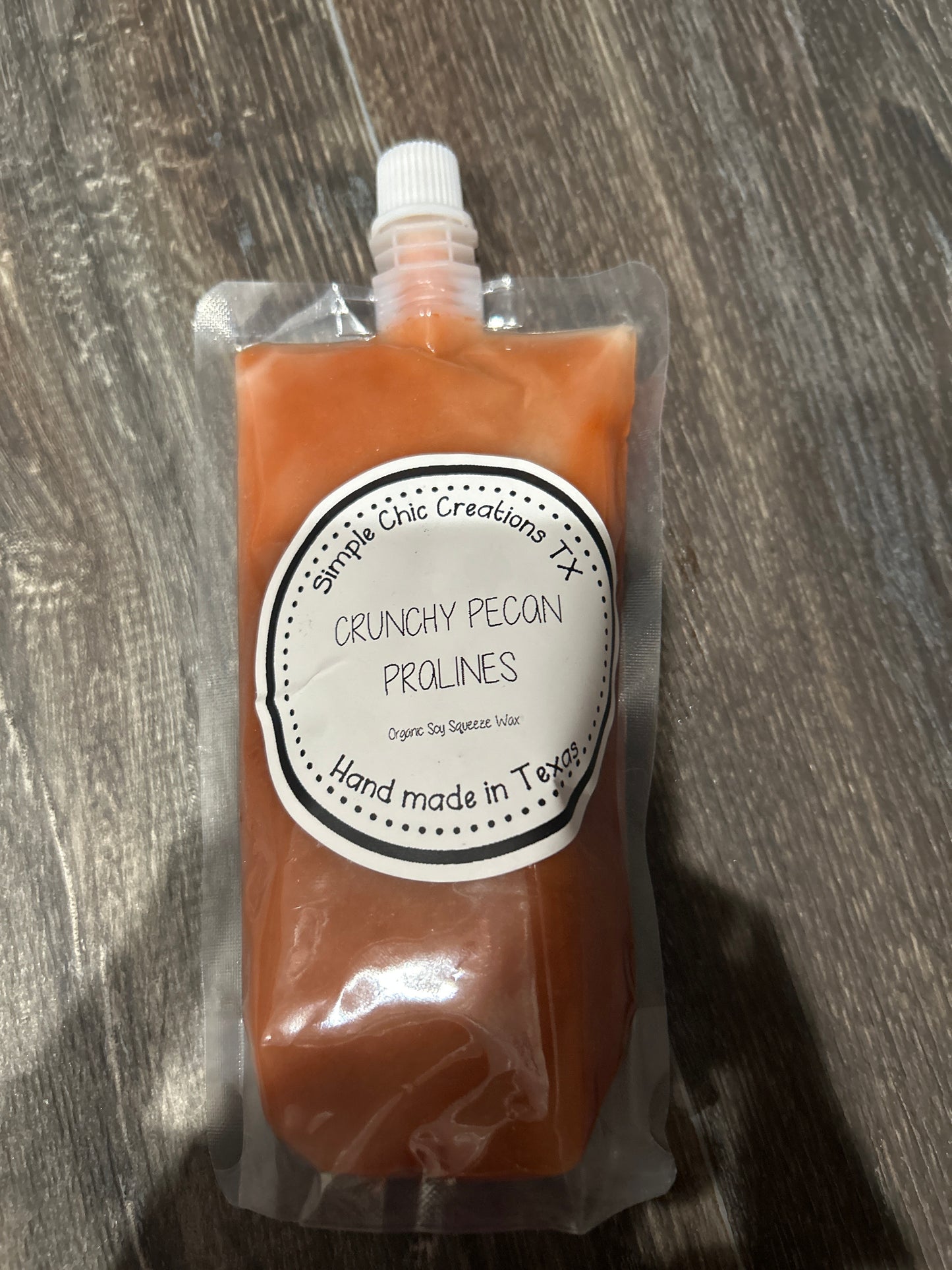 8oz Crunchy Pecan Pralines Squeeze Wax