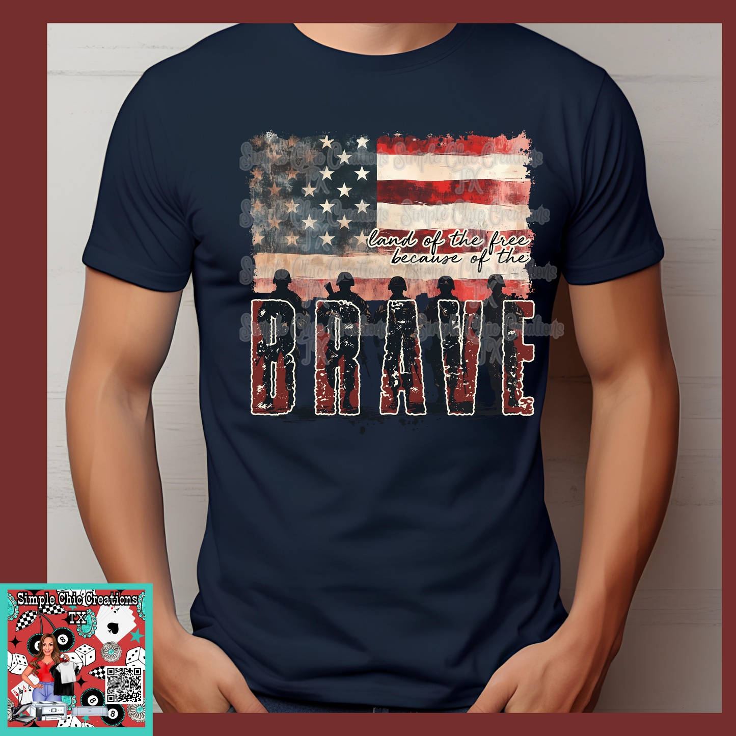 Red, White, and Blue Brave