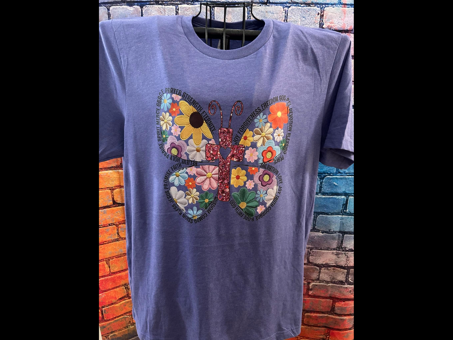 Floral Scripture Butterfly