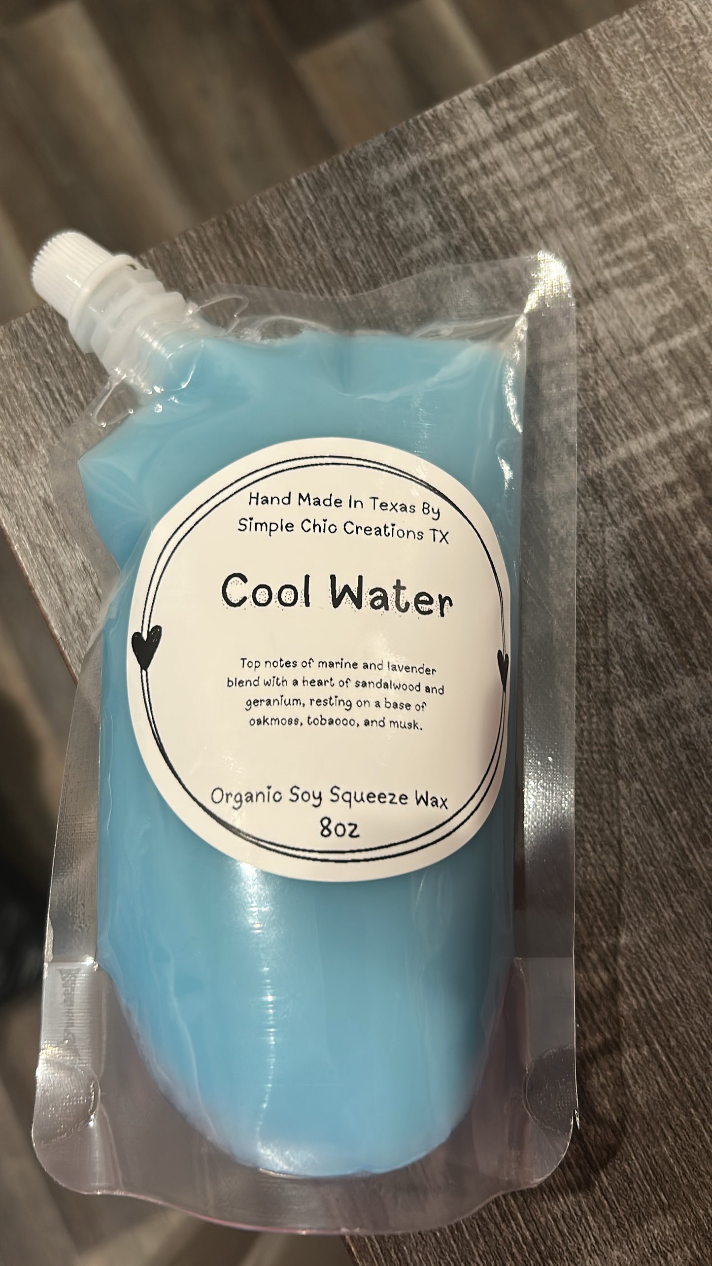 8ox Cool Water Squeeze Wax