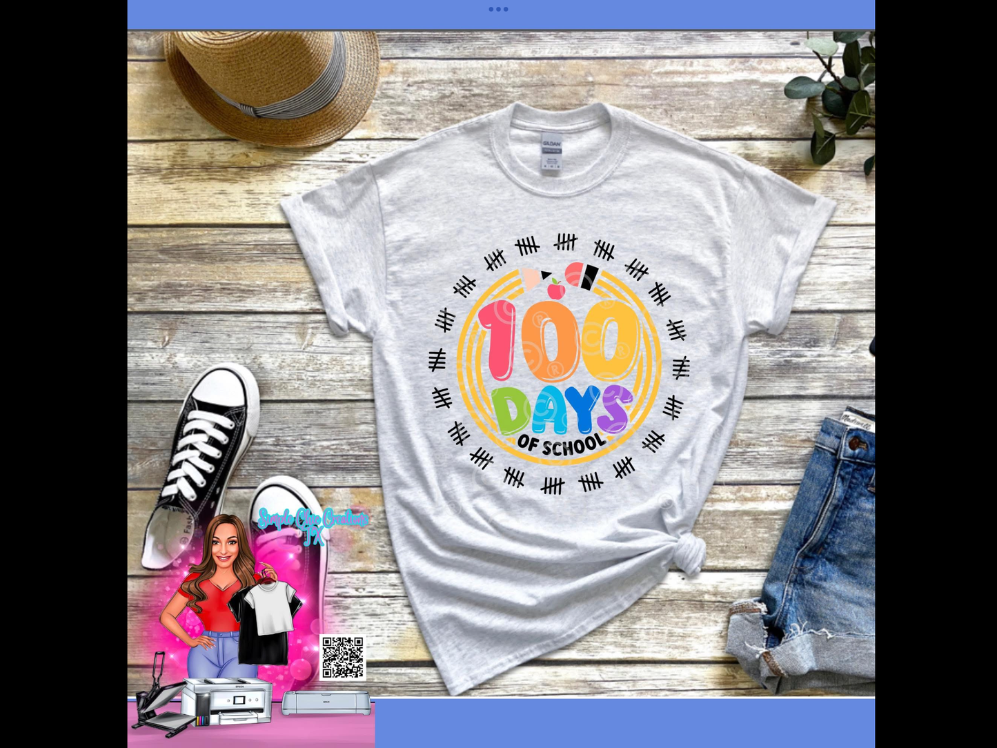 100 Days of School ( black font)