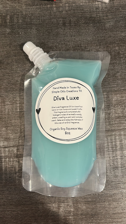 8oz Diva Luxe Squeeze Wax