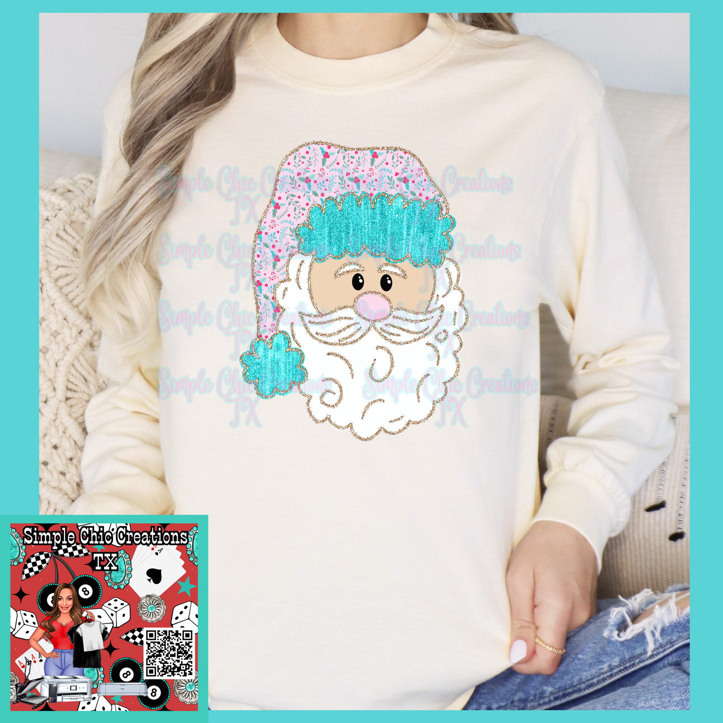 Christmas Berry Hat Santa