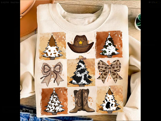 Western Christmas Collage