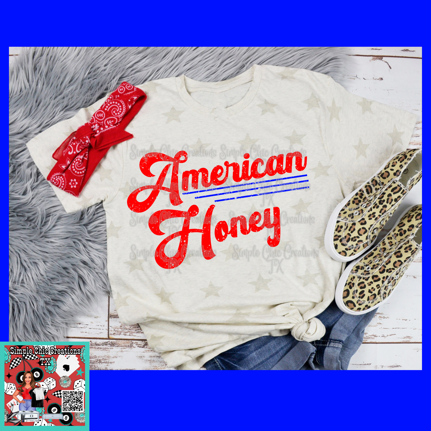 Red, White, and Blue American Honey
