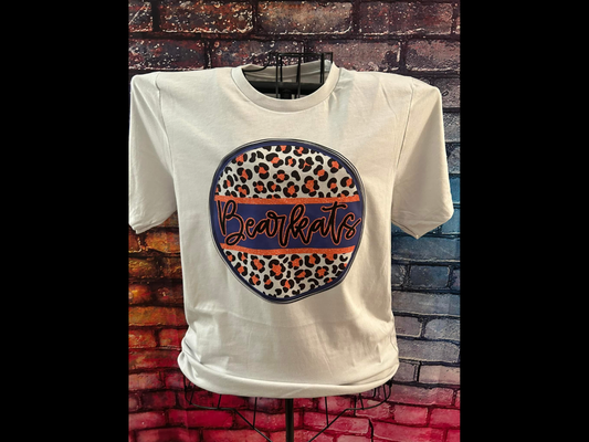 Blue/Orange Leopard Bearkats