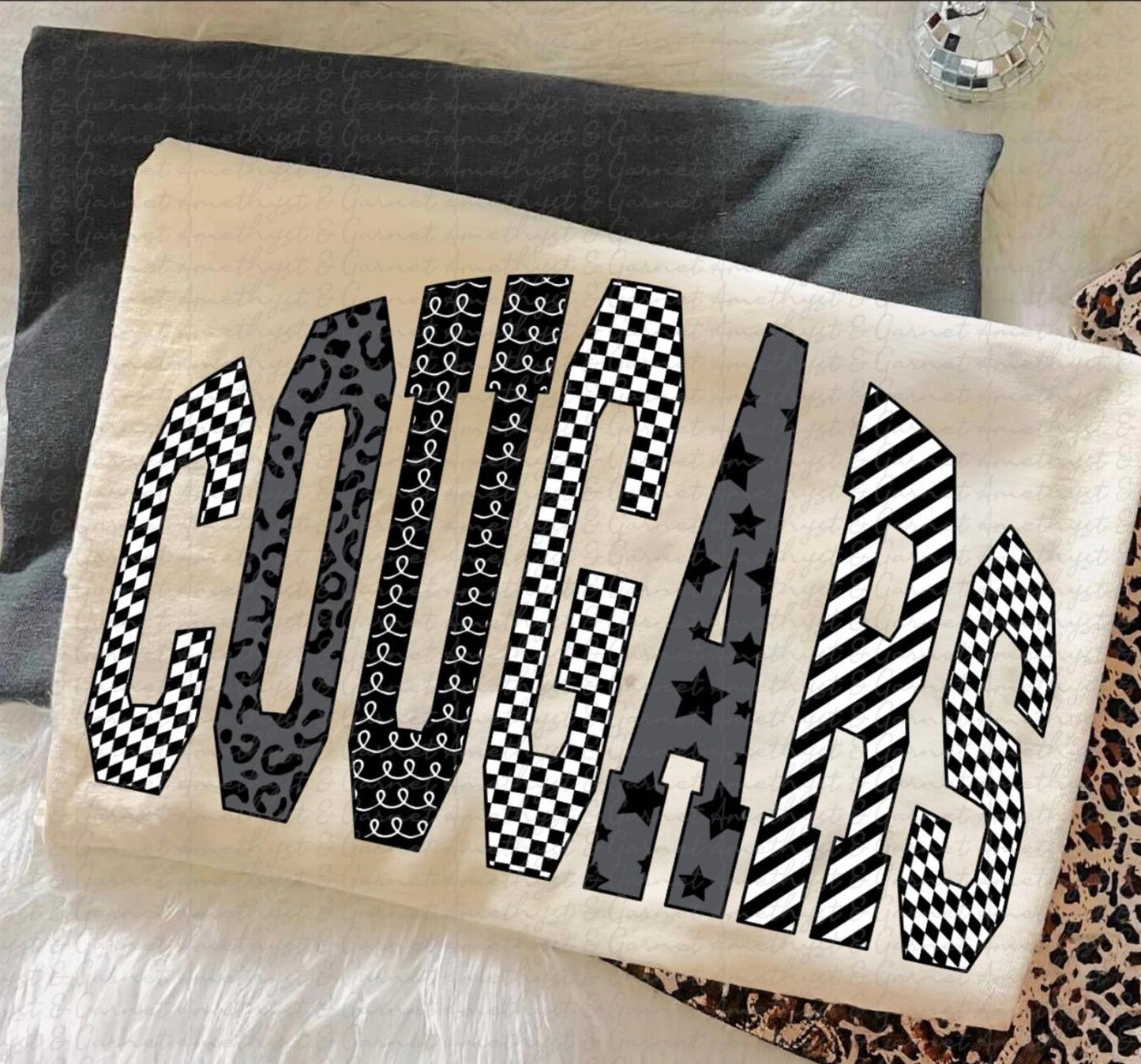 Checkered/ Stars Cougars