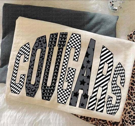 Checkered/ Stars Cougars