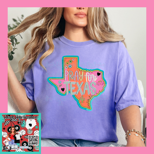 Colorful pray for Texas