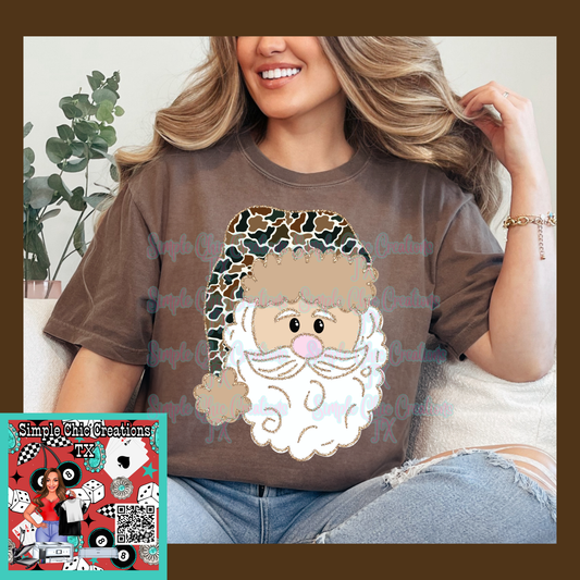 Christmas Camo Hat Santa