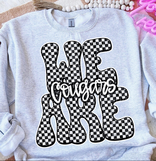 Checkered we are cougars