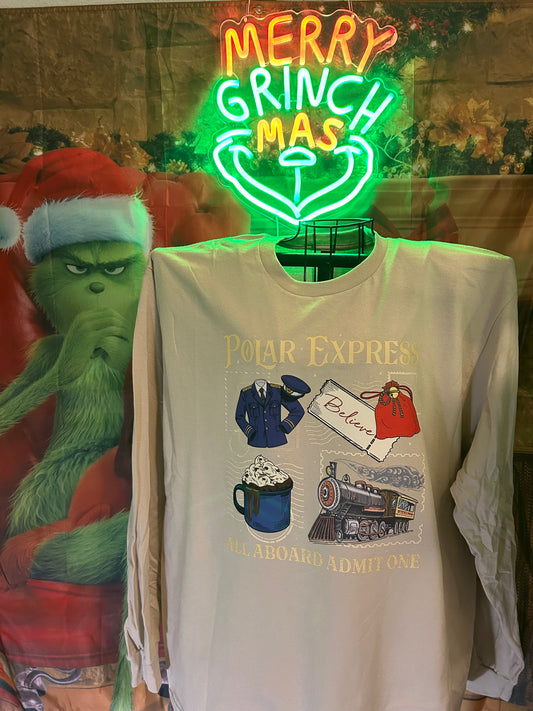 Polar Express Ticket collage