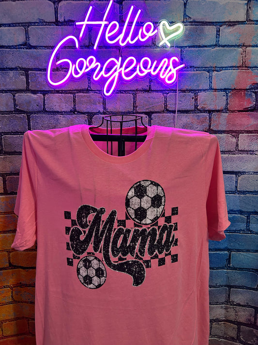 Faux Glitter Soccer Mama