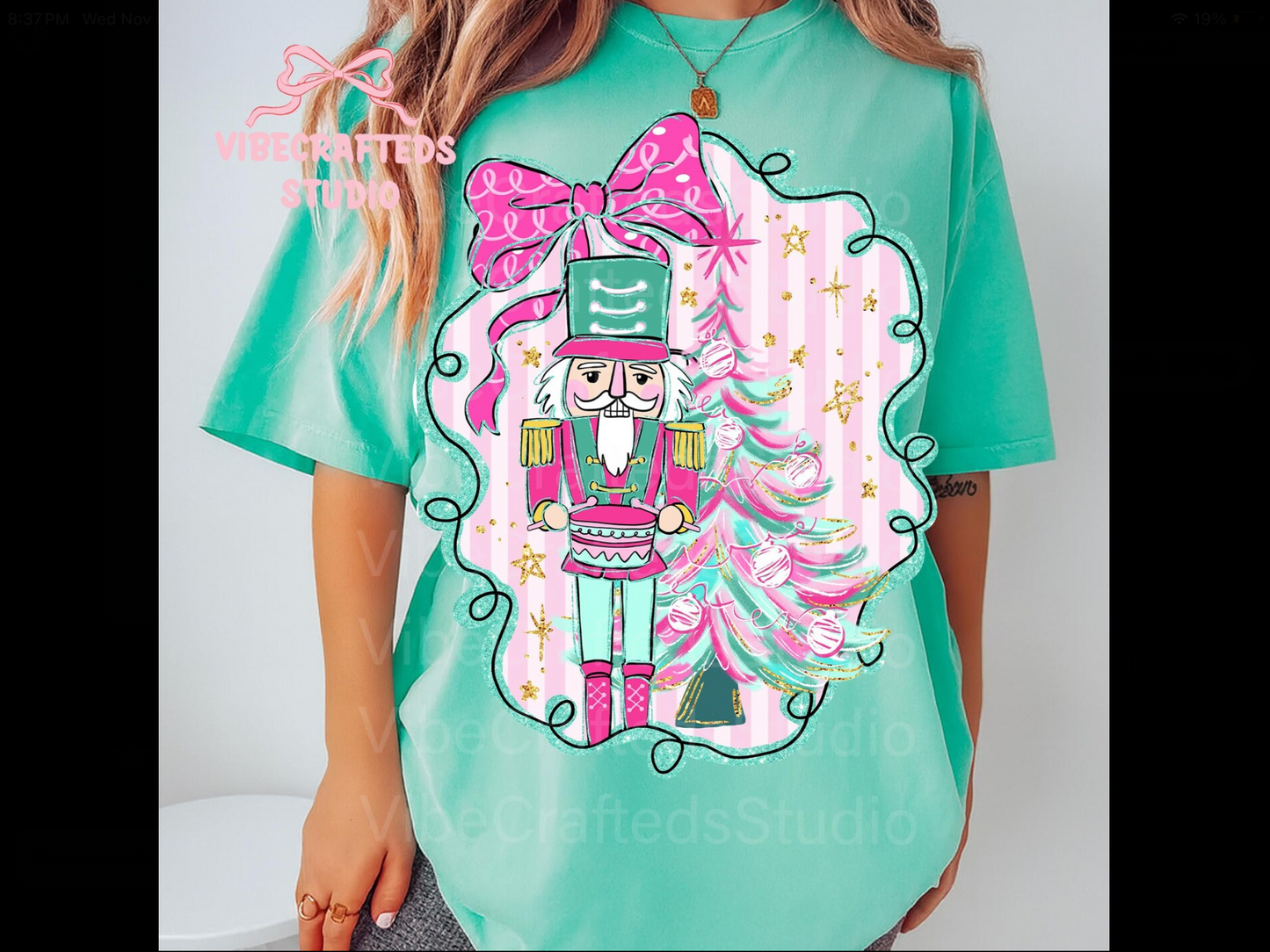 Striped Frame Nutcracker