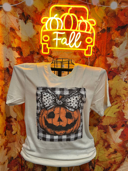 Preppy Checkered pumpkin