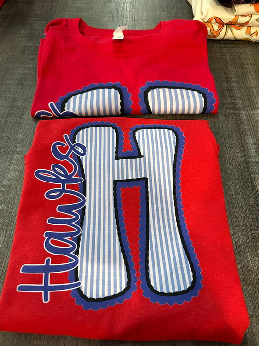 Preppy Blue Lace Hawks