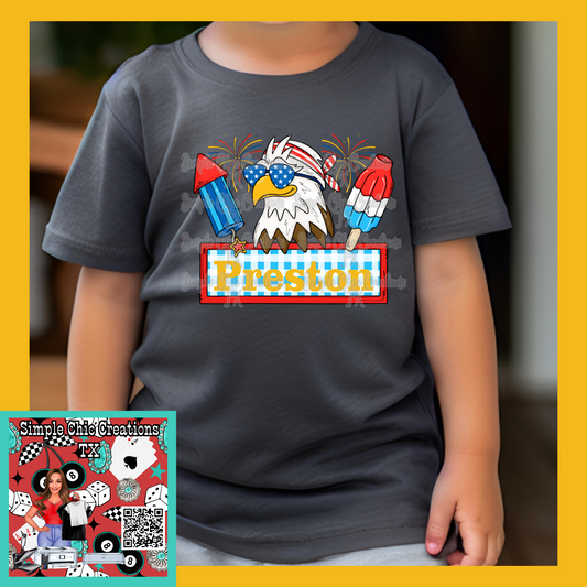 Custom Red, White, and Blue Eagle