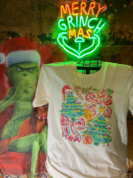 Colorful Christmas Trees/Bows