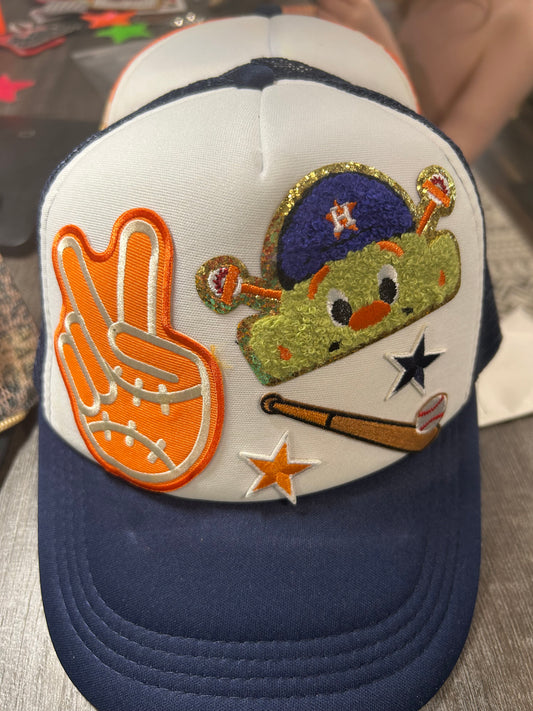 Navy Astro Orby Trucker Hat