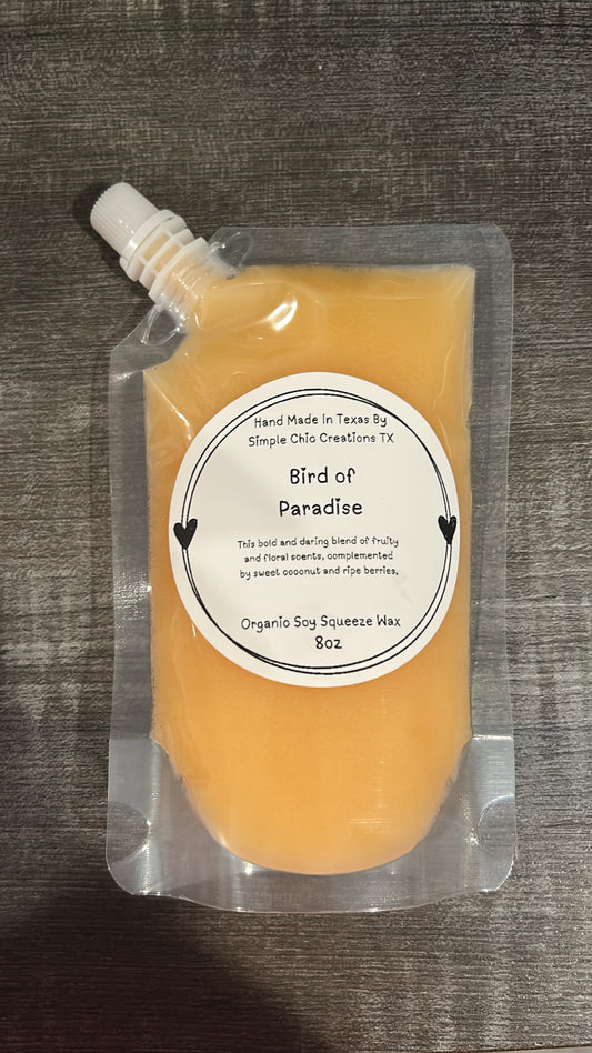 8oz Bird of Paradise Squeeze Wax