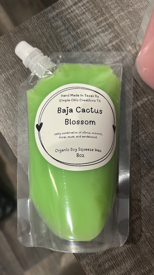 8oz Baja Cactus Blossom Squeeze Wax