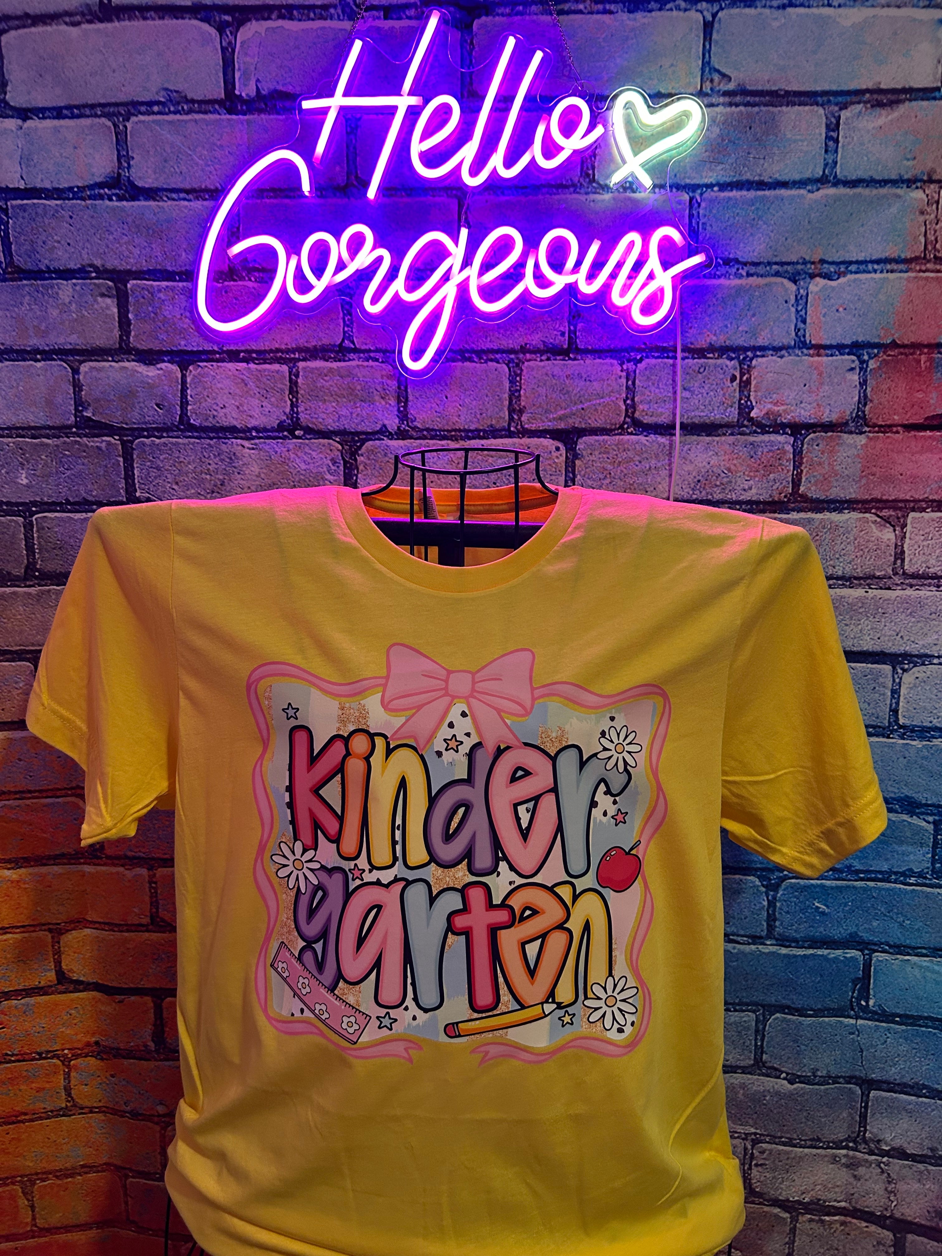 Preppy Ribbon Kindergarten ( available in all grades. Put grade in spe ...