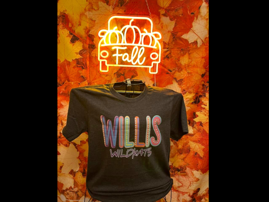 Colorful Doodle Willis Wildkats