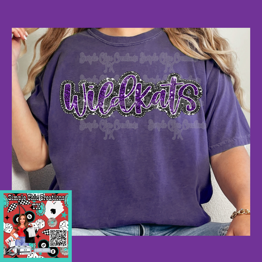 Faux Glitter Wildkats