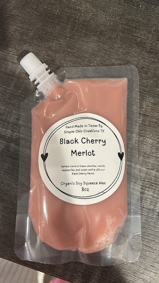 8oz Black Cherry Merlot Squeeze Wax