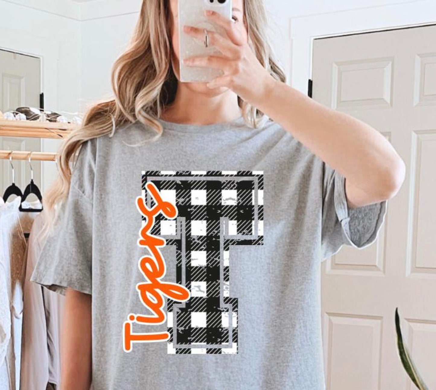 Checkered T- Tigers