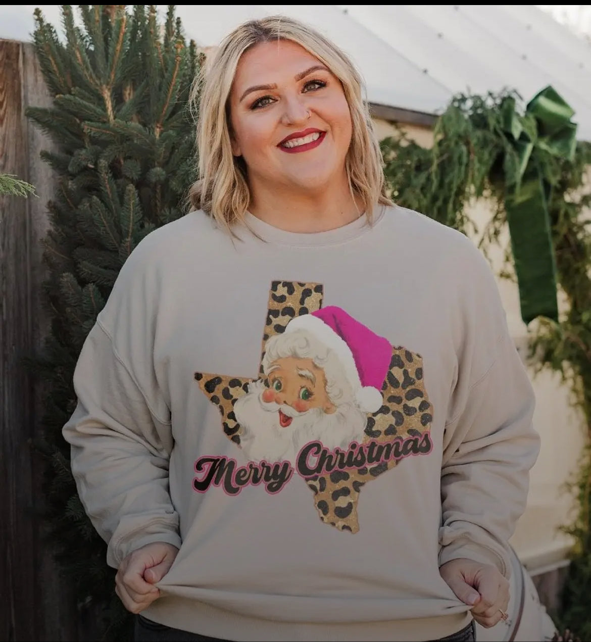 Leopard Texas Pink Santa