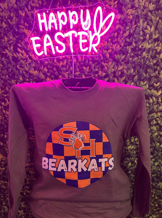 Orange/Blue Checkered SHSU Bearkats