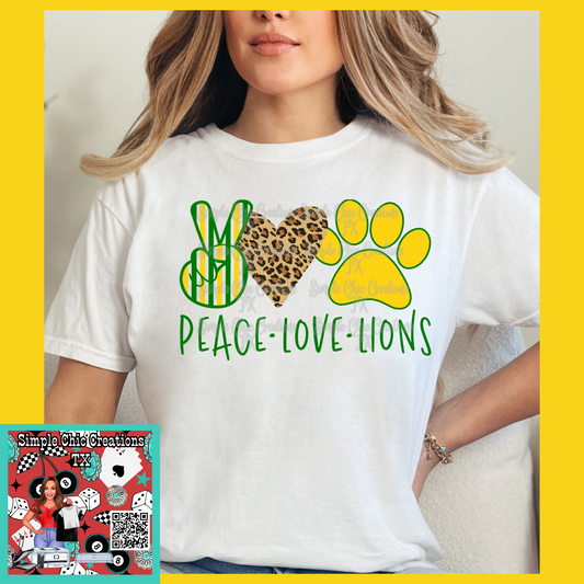 Peace love lions