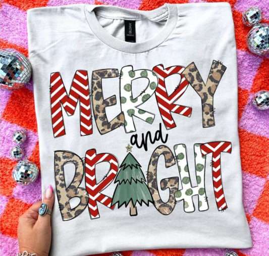 Stripe/leopard/tree Merry and Bright
