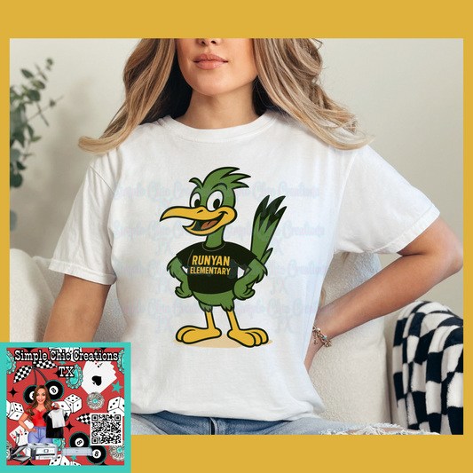 Raynun Roadrunner Elementary Mascot