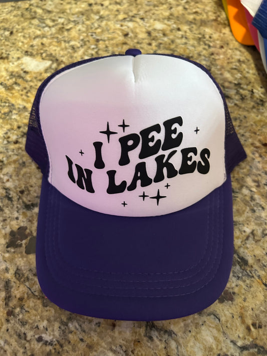 I pee in lakes Trucker Hat