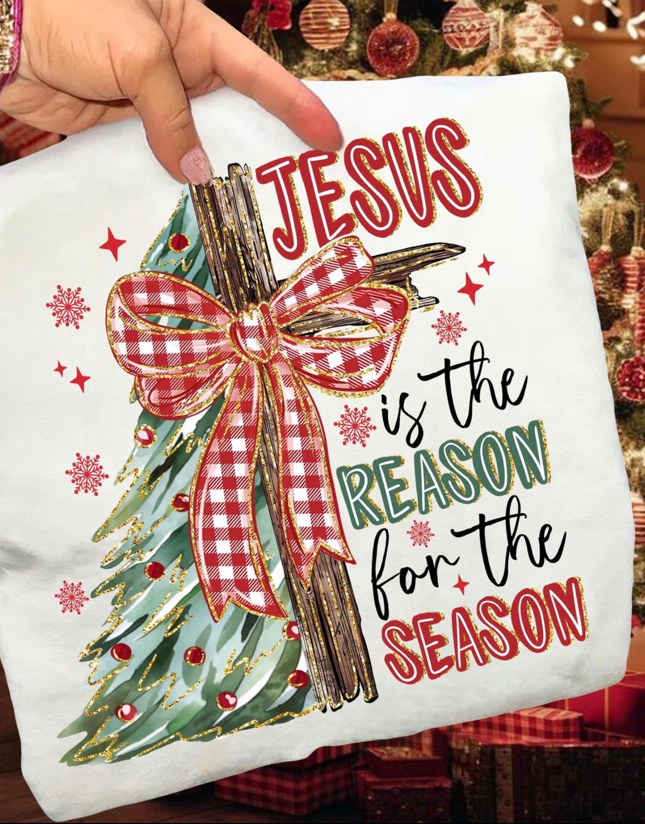 Jesus is the reason for the season wooden cross