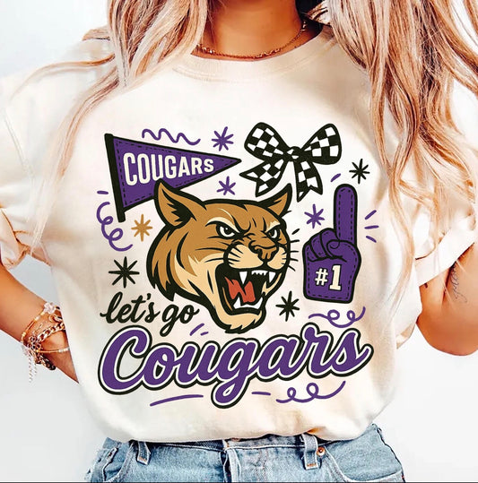 Preppy Lets Go Cougars