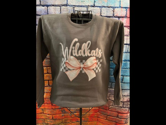 Pink Wildkats with bow