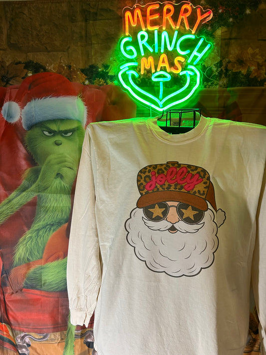 Leopard Jolly Trucker Hat Santa