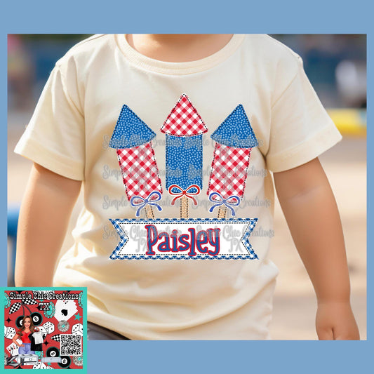 Custom Red, White, and Blue Fireworks