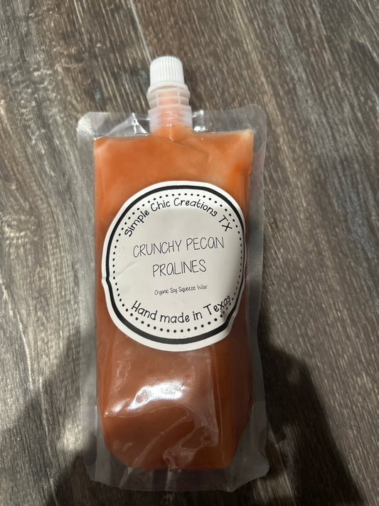 8oz Crunchy Pecan Pralines Squeeze Wax