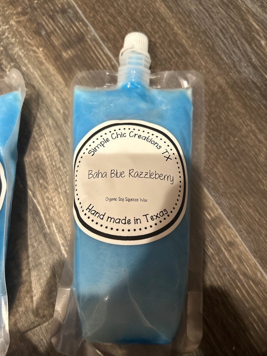 8oz Baja Blue Razzleberry  Squeeze Wax