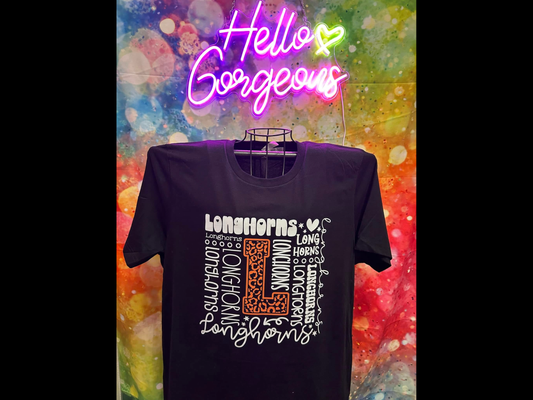 Texas Longhorns Typography