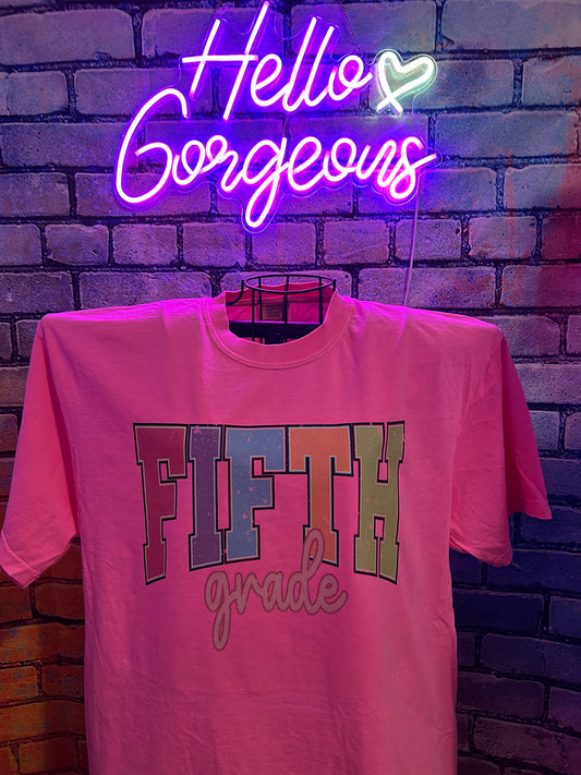 Neon Fifth Grade( available in all grades. Please preferred grade in special instructions at check out)