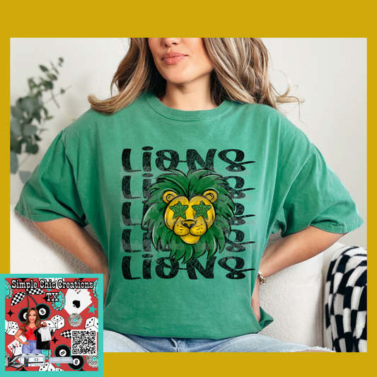 Preppy stacked Lions