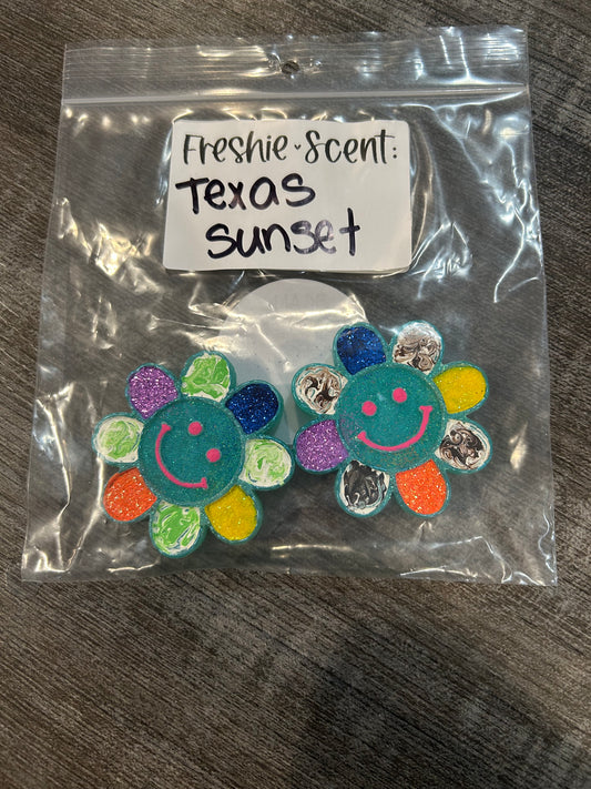 Smilie Flower Vent Freshies (will have vent clips) RTS