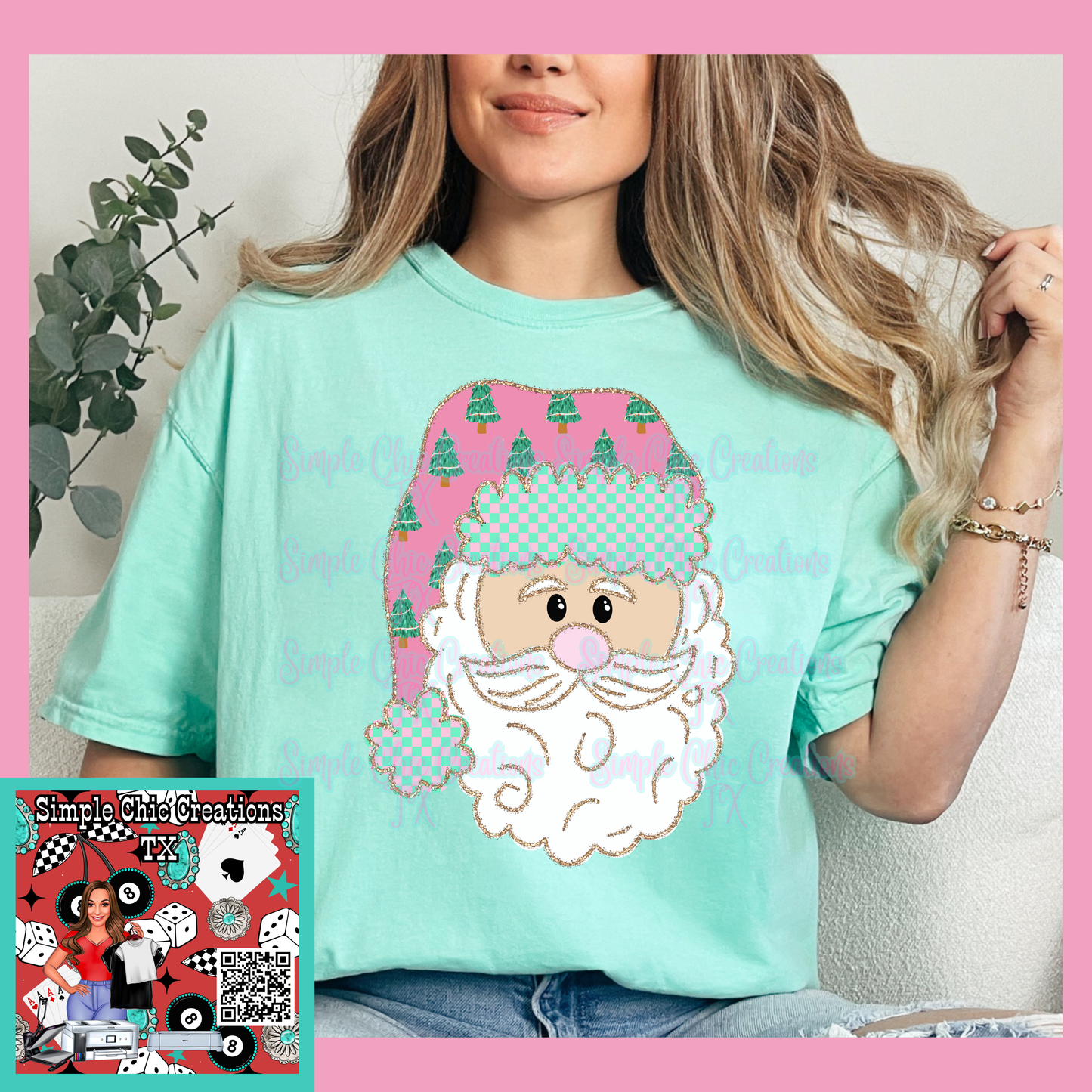 Christmas Tree Hat Santa